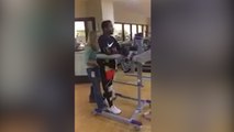 Paralyzed Football Player Tweets Inspiring Video Showing Him Taking Steps