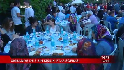 Ümraniye'de 5 Bin Kişilik İftar Sofrası