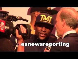 floyd mayweather right weigh in with berto - esnews boxing