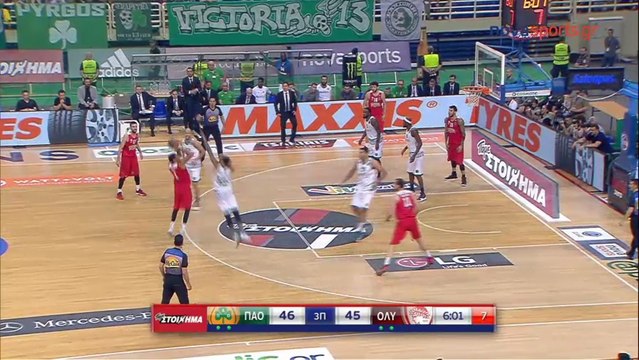 Το τρίποντο του Έρικ Γκριν - Παναθηναϊκός vs Ολυμπιακός - 01.06.2017