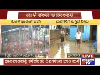 Heavy Rainfall Pounded Dharwad City And Rural Areas