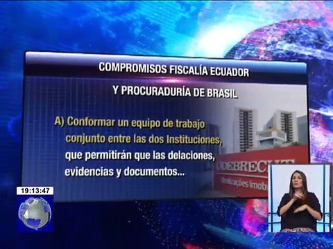 Fiscalía General del Estado y Procuraduría de Brasil establecieron mecanismos de cooperación por el caso Odebrecht