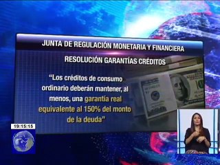 La Junta Monetaria Financiera aumentó el monto de la garantía para créditos comerciales