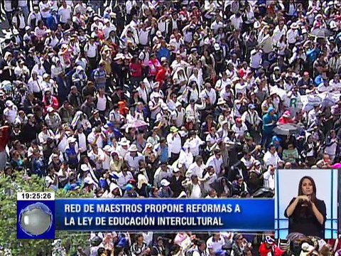 Red de Maestros proponen reformas a la Ley de Educación Intercultural