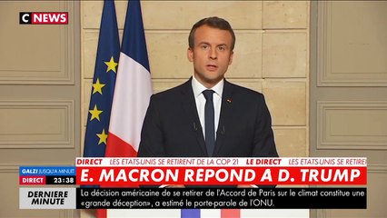 Déclaration d'Emmanuel Macron : "Sur le climat, il n'y a pas de plan B, il n'y a pas de planète B"