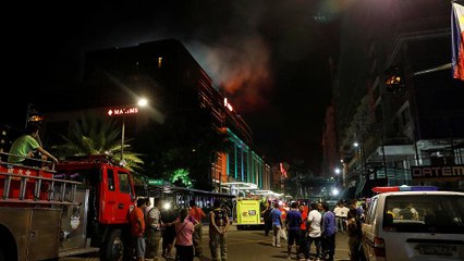 Panic at Manila casino resort after ISIL-claimed gunshots, blaze
