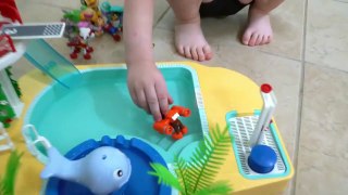 Paw Patrol Pool Time Bubble Fun! Cute Kid Genevieve Plays with Paw Patrol To