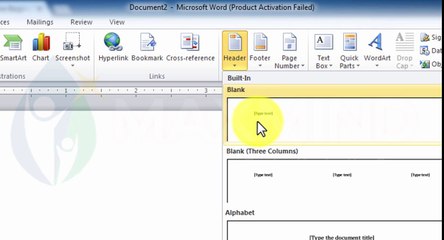 03.8 Header, Footer & Page Numbers