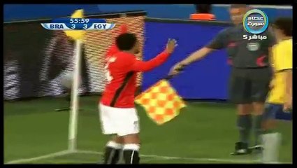 الشوط الثاني مباراة البرازيل و مصر 4-3 كاس القارات 2009