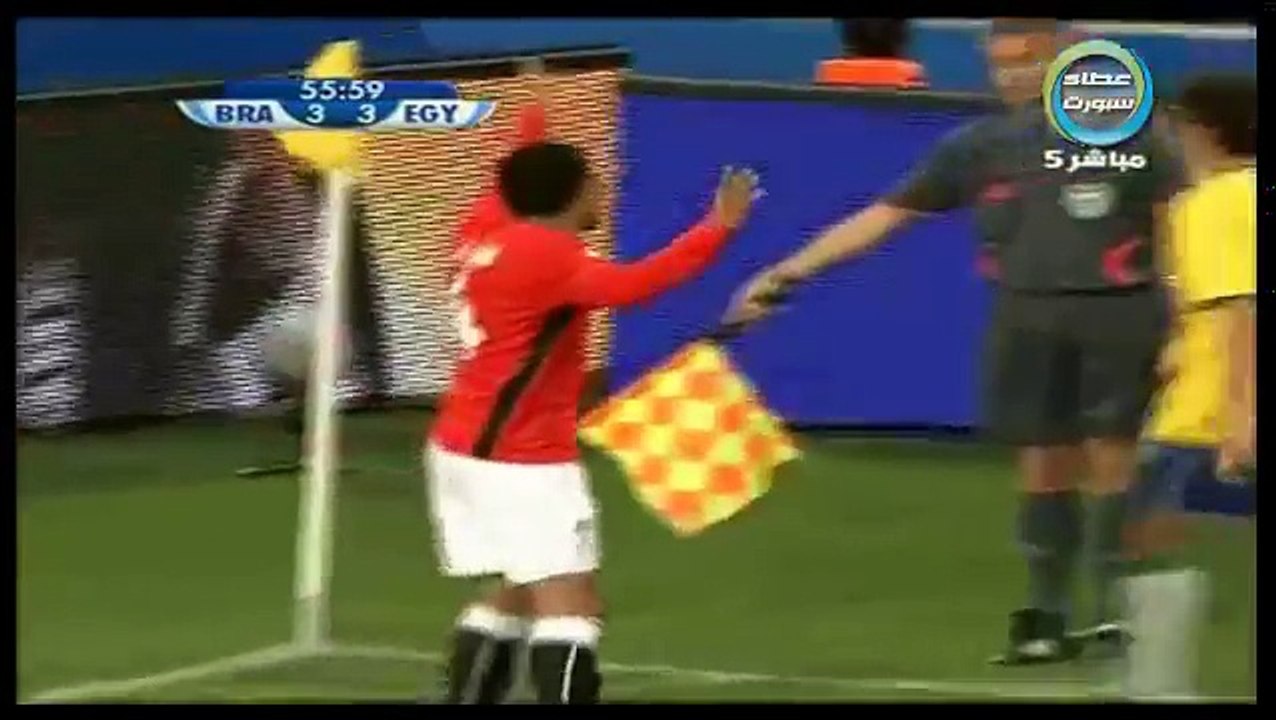 الشوط الثاني مباراة البرازيل و مصر 4-3 كاس القا...