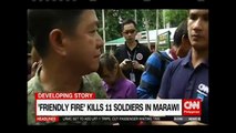 'Friendly fire' kills 11 soldiers in Marawi