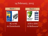 2015 Cricket World Cup fixtures, schedule and time table