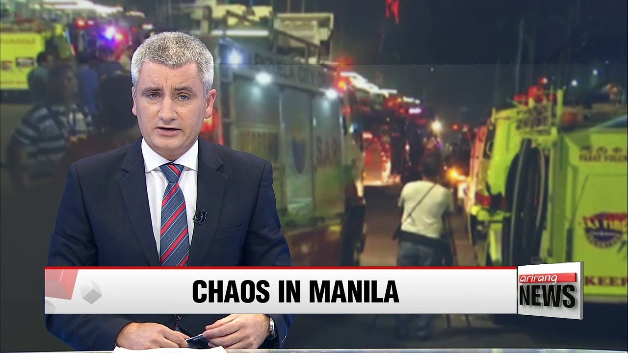 Explosions and gunshots at Philippines leisure complex