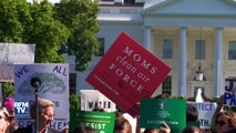 Retrait des Etats-Unis de l'accord de Paris: plusieurs manifestants se rassemblent devant la Maison Blanche