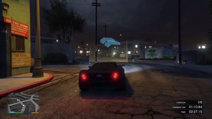 Franklin Wins Race With "Flying" Colours...Literally - GTA V on PS4 Funny Moments