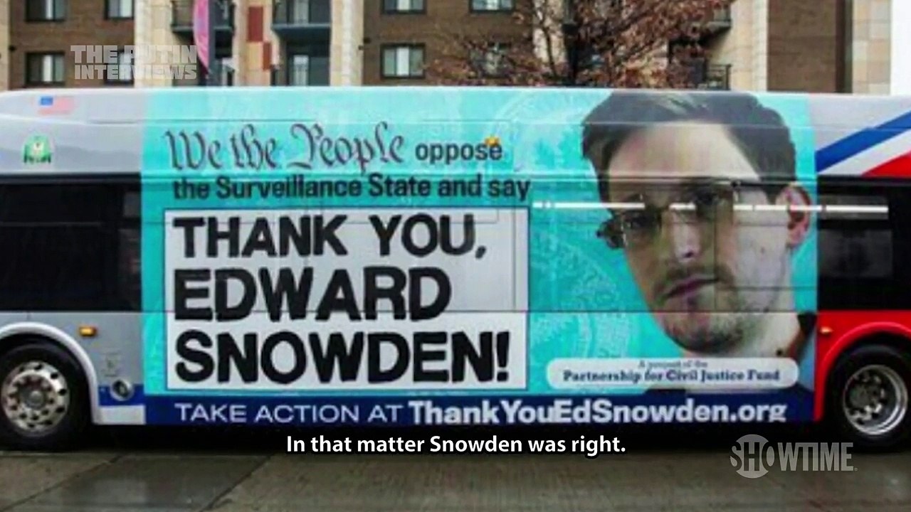 The Putin Interviews - 'Vladimir Putin on Edward Snowden' Official Clip w- Oliver Stone - SHOWTIME