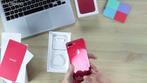 ABD'dek  Kırmızı iPhone 7 ve 7 Plus Kutu Aç