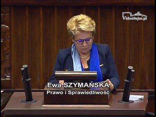 Poseł Ewa Szymańska - Wystąpienie z dnia 25 maja 2017 roku.