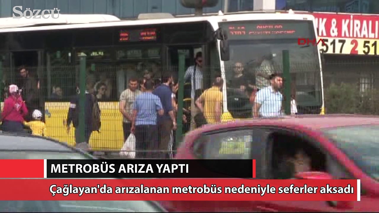Metrobüs arıza yaptı seferler aksadı