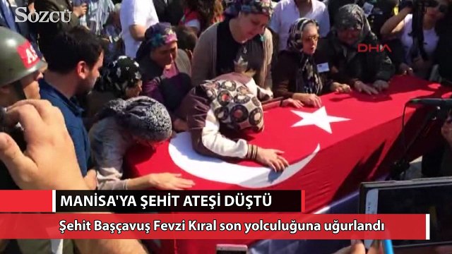 Şehit Başçavuş Fevzi Kıral son yolculuğuna uğurlandı