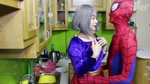 How SUPERHERO Supergirl Love Story Spiderman Black Cat Makeup Supergirl Fun in real life IRL