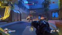 Overwatch: I was speechless after this Reinhardt did this to me. Insane reaction time. Had to share