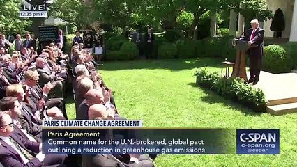 Trump announcess US will officially withdraw from paris accord