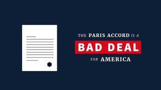 The Paris Accord is a Bad Deal for America
