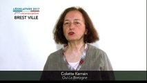 Législatives 2017. Colette Kerrain : 2e circonscription du Finistère (Brest)