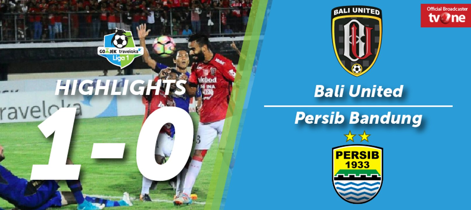 Highlight Liga 1 - Bali United FC VS Persib Bandung (1-0)