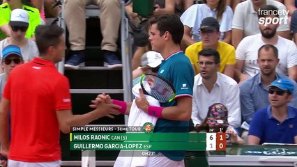 Roland-Garros 2017 : Raonic en huitièmes après l’abandon de Garcia-Lopez (6-1, 1-0)