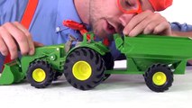 Tractor toy for toddlers - Learn colors 234234s for children _ Blippi Toy
