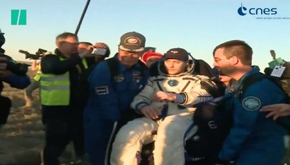Les images du retour sur terre de Thomas Pesquet