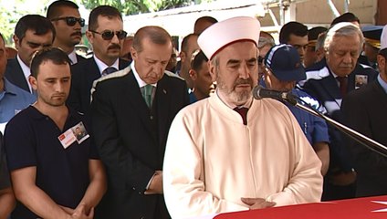 Şehidin Cenazesine Cumhurbaşkanı Erdoğan da Katıldı