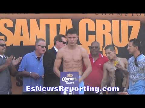 Weigh in: EL Charito Alex Luna FIGHTS on Mares/Santa Cruz card