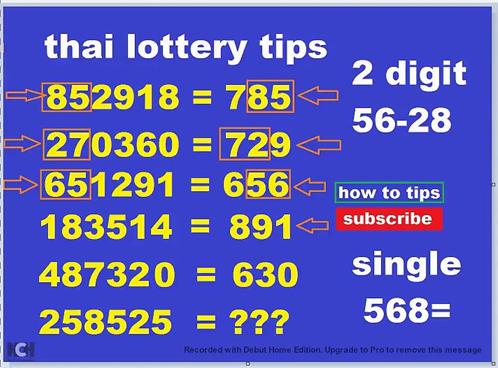 thai lottery tips best formula 100%win