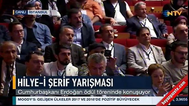 Cumhurbaşkanı Erdoğan Hilye-i Şerif Yarışması Ödül Töreni'ne katıldı