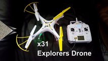 Ultradrone X31 Explorers Camera Drone quadcopter contents Unboxing before Fl