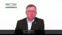 Législatives 2017. Jean-Paul Barré : 5e circonscription du Finistère (Landivisiau-Lesneven)