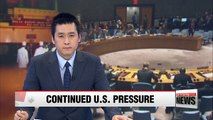 U.S. keeps pressure on North Korea, adding new sanctions and drafting new UN resolution