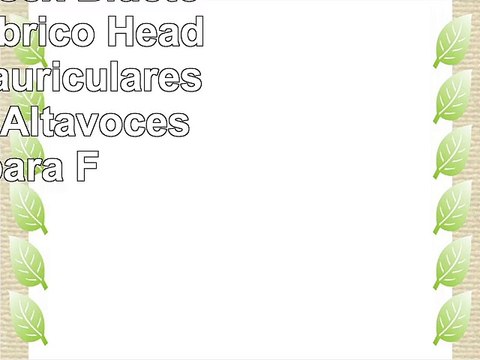 Qshell Unisex Bluetooth inalámbrico Headband con auriculares Headsets Altavoces Mic para