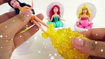 Disney Princess Magic Clip Dresses Belle Ariel Aurora Toy Toilet Candy Toys for Kids