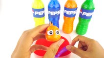 Disney Princess Pepsi Bottles Belle Ariel Aurora Learn Colors Finger Family Nursery Rhymes
