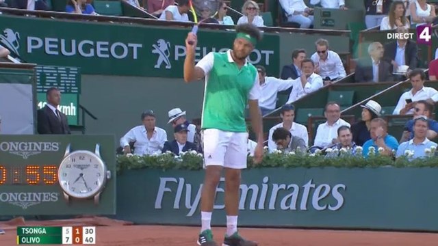 Un spectateur crie « Hey Jo, t'es pas venu ici pour souffrir, ok ? » à Jo-Wilfried Tsonga (Roland-Garros)