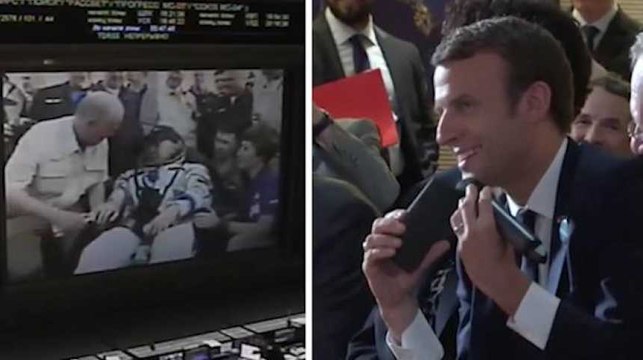En appelant Pesquet, Macron n'a pas pu s'empêcher de faire cette blague