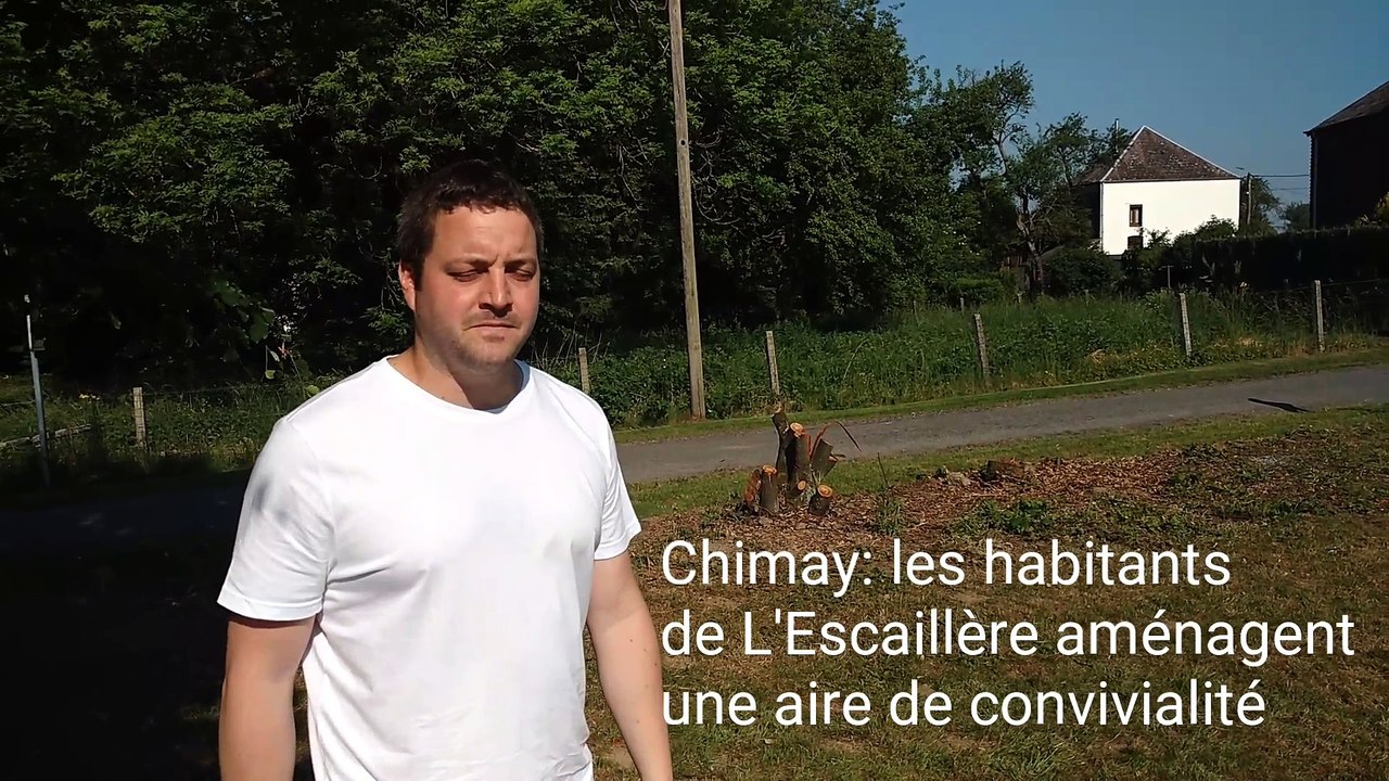 Chimay: une aire de convivialité à L'Escaillère
