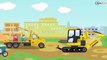 Giant Trucks Kids Video - Excavator, Bulldozer, Crane w Truck & Diggers: Cartoons for Children