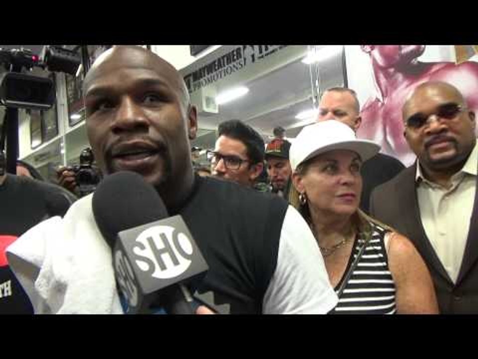 floyd mayweather on his last fight after 48 fights vs andre berto - EsNews