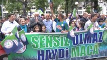 Çaykur Rizespor'a Destek İçin Yürüdüler