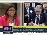 Delcy Rodríguez: Venezuela obtuvo una nueva victoria en la OEA